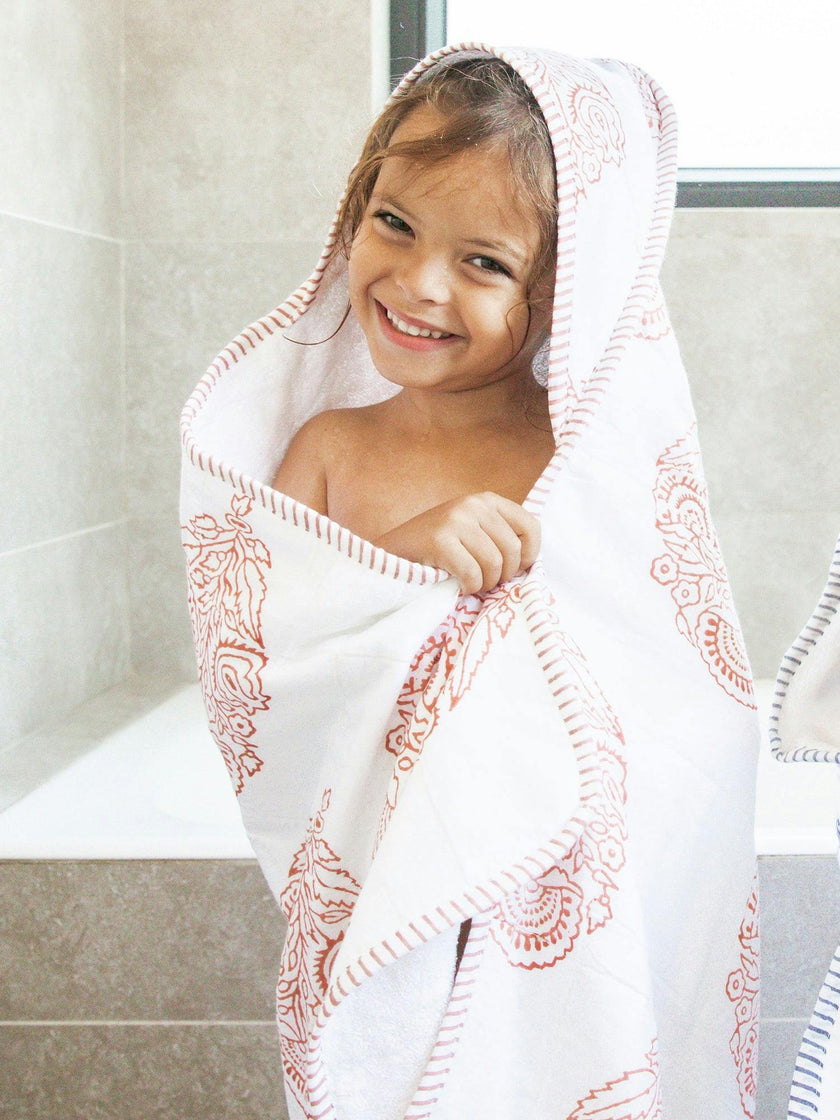 Block-Printed Terry Towel