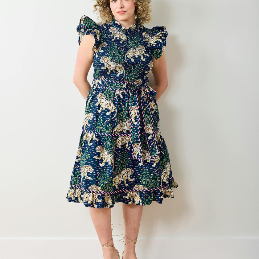 Bagheera - Let's Ruffle Dress - Navy
