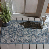 Courtyard Juniper Indoor/Outdoor Rug, Navy