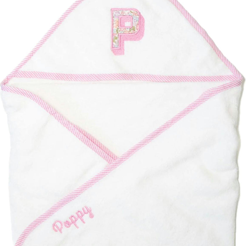 Custom Embroidered Floral Hooded Towel