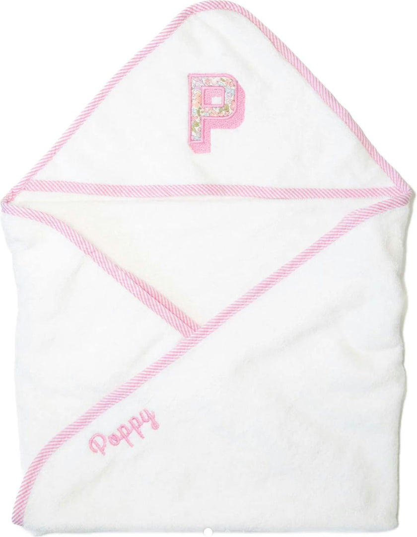 Custom Embroidered Floral Hooded Towel