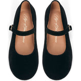 Sabine Velvet Wide Strap Round Toe Mary Jane Pumps