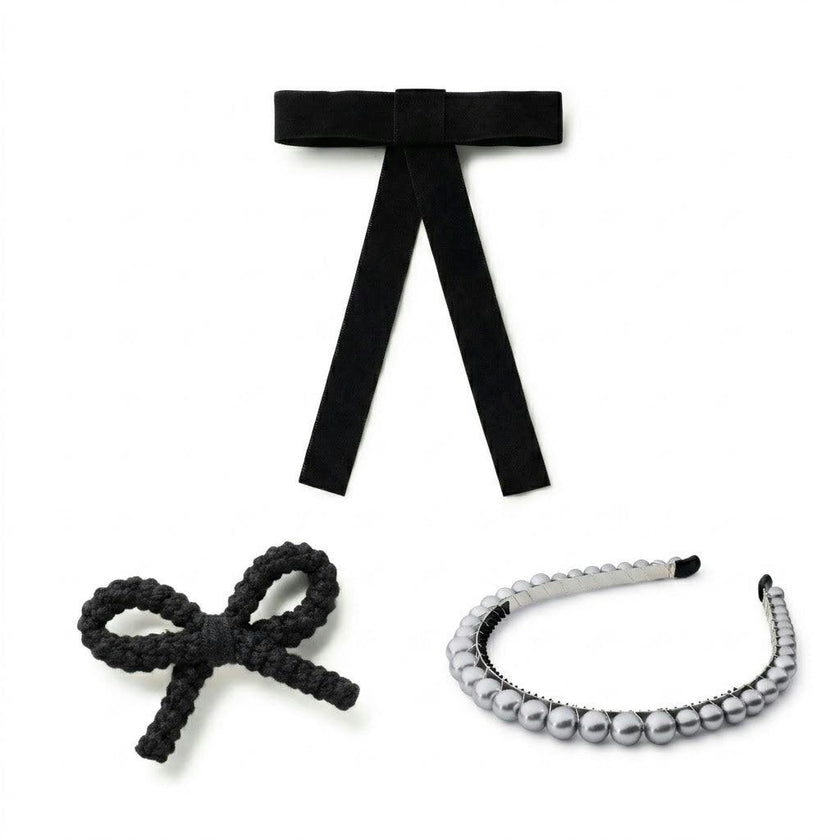 Halo Luxe High-Quality Hair Accessories Bundle - Stylish Everyday Accessories