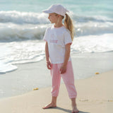 Customizable Bow Baseball Hat in Pink Seersucker (Baby/Toddler, Youth)