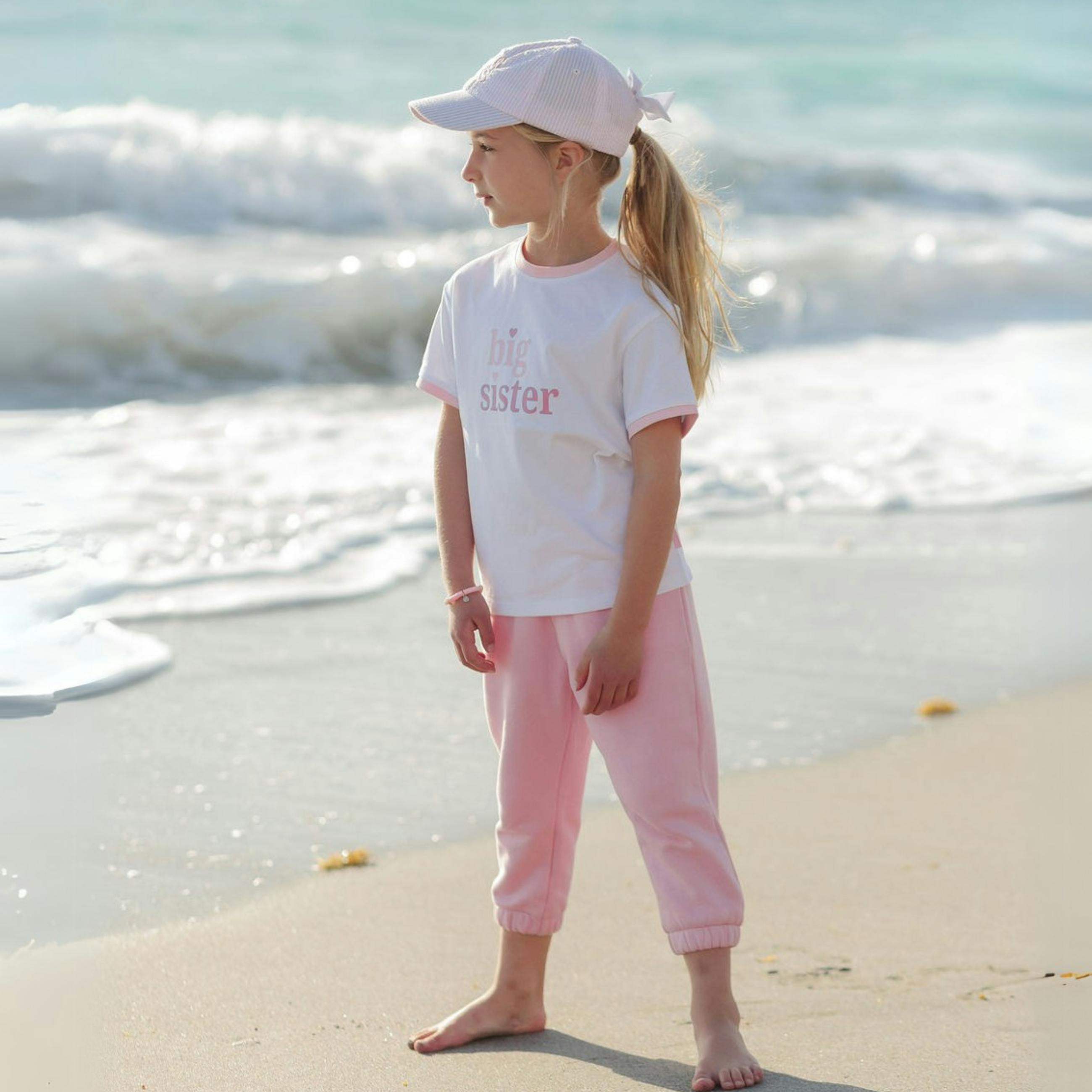 Customizable Bow Baseball Hat in Pink Seersucker (Baby/Toddler, Youth)