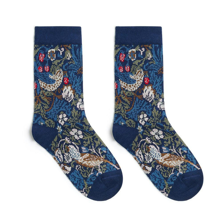 William Morris Socks - Strawberry Thief - Special Edition