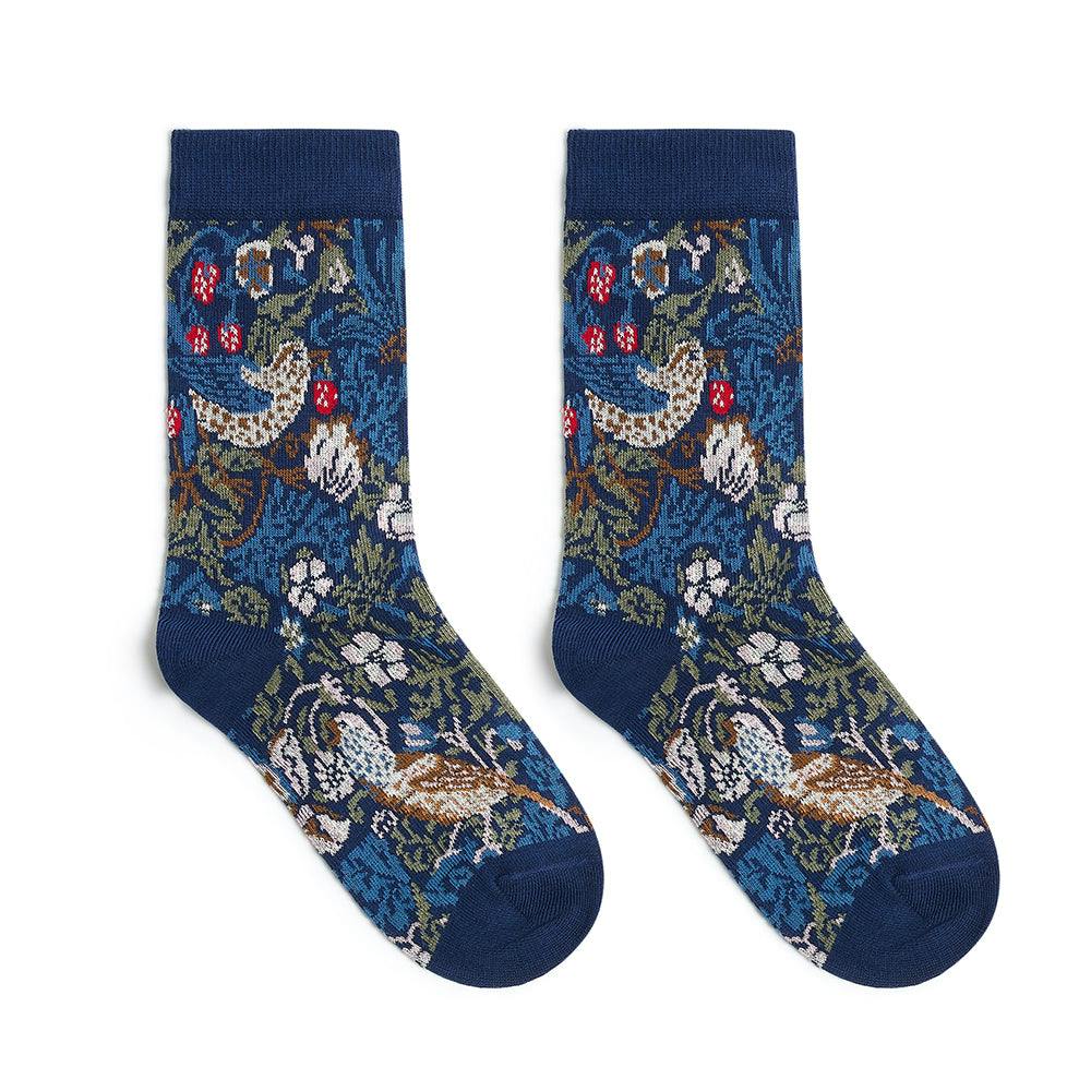 William Morris Socks - Strawberry Thief - Special Edition