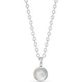 Personalized Birthstone Necklace, Sterling Silver