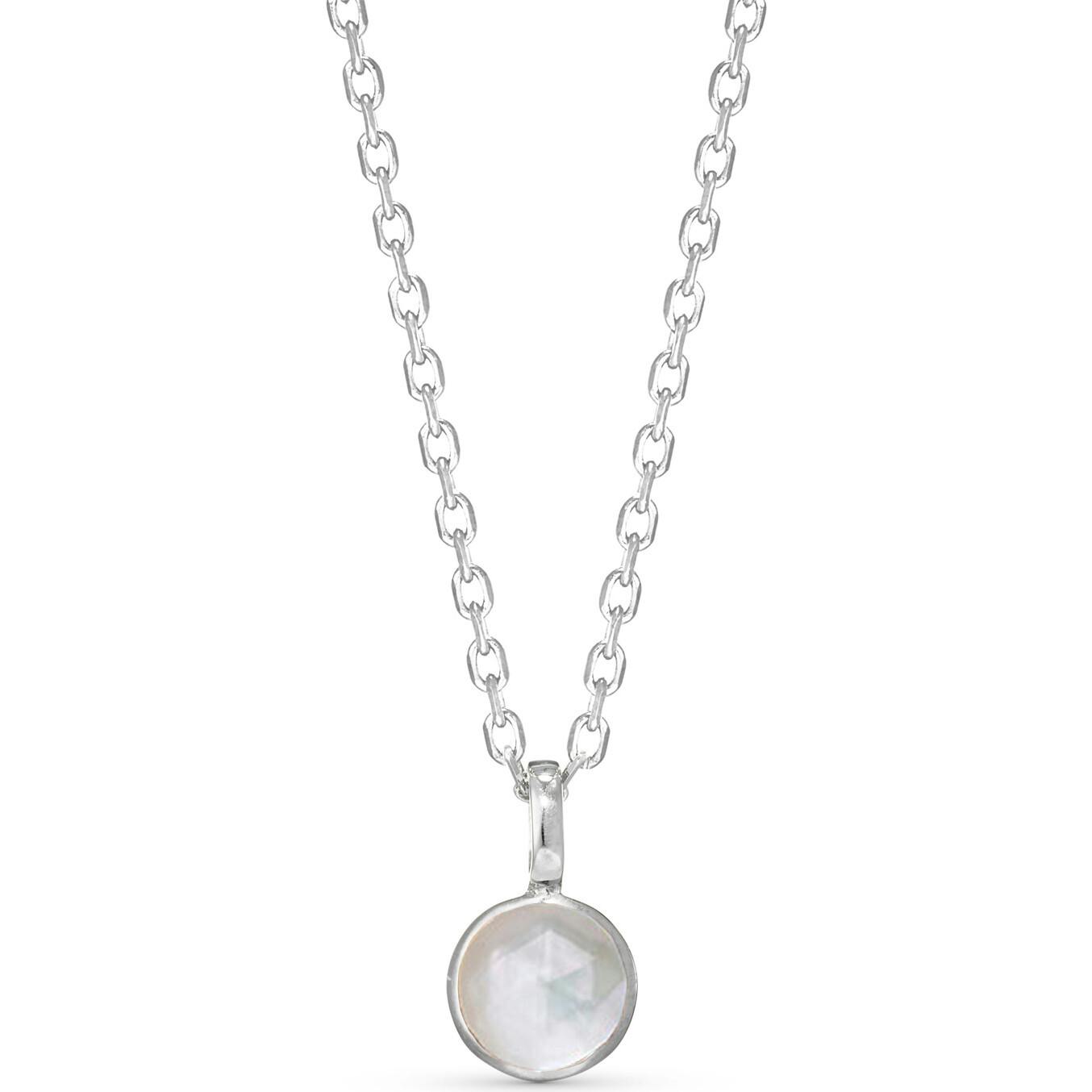 Personalized Birthstone Necklace, Sterling Silver