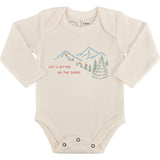 long sleeve graphic bodysuit | on the slopes