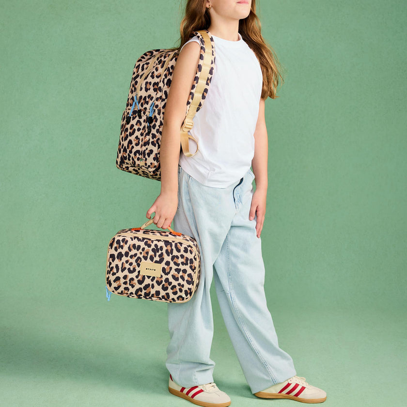 Kane Double Pocket Backpack, Leopard