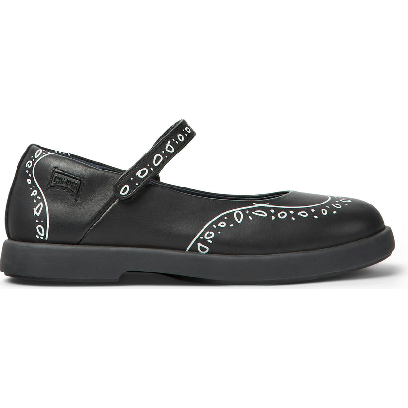 Duet Twins Printed Leather Mary Jane Shoes
