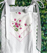 6y Drop-Waist Handkerchief Dress - Wild Magenta Flowers