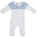 Lace Yoke Footie