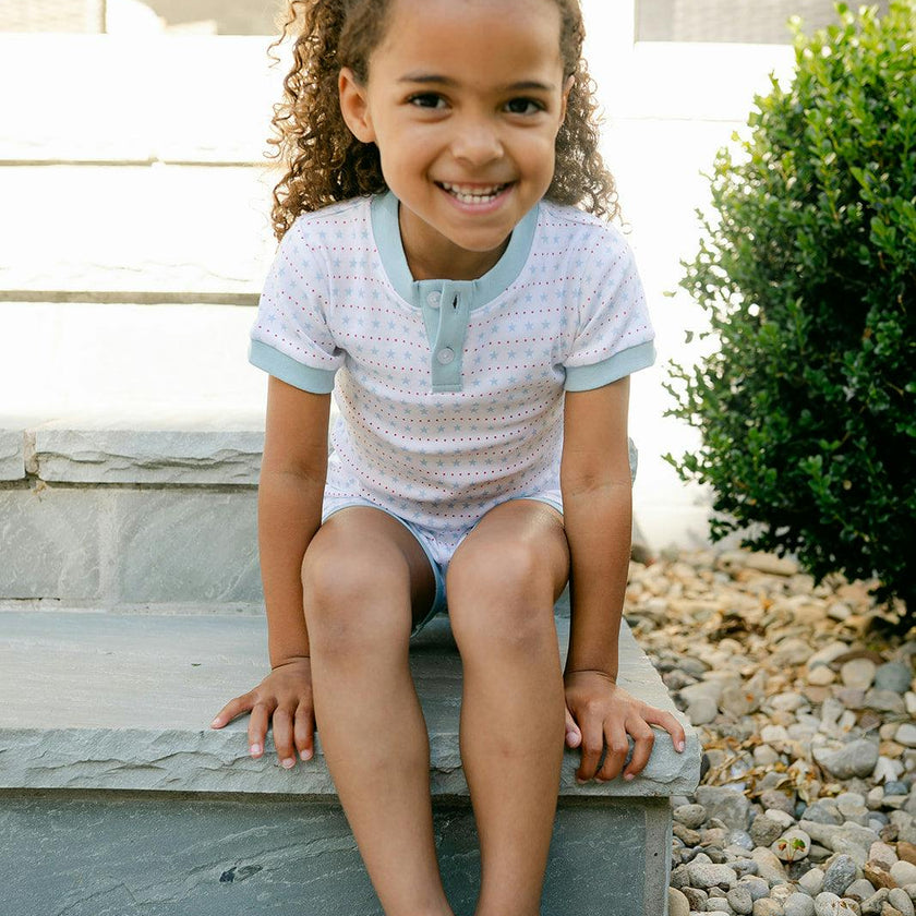 Frankie PJ Set - Star Spangled Print