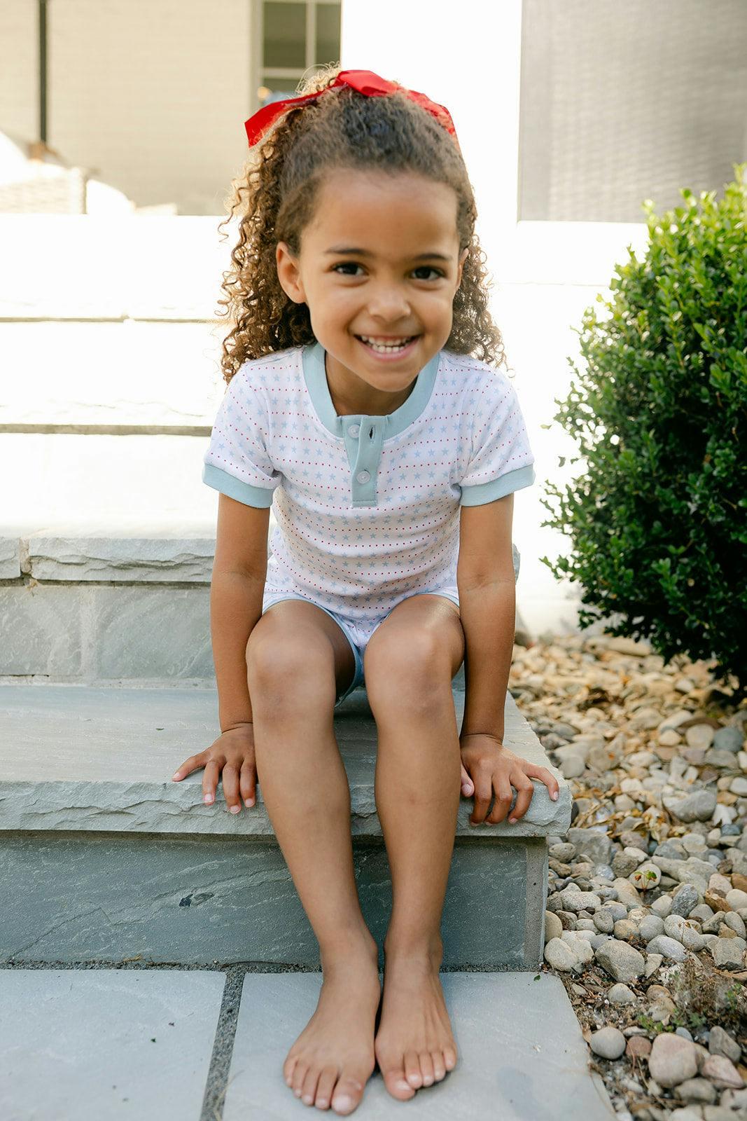Frankie PJ Set - Star Spangled Print