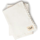 Crochet Trim Blanket White