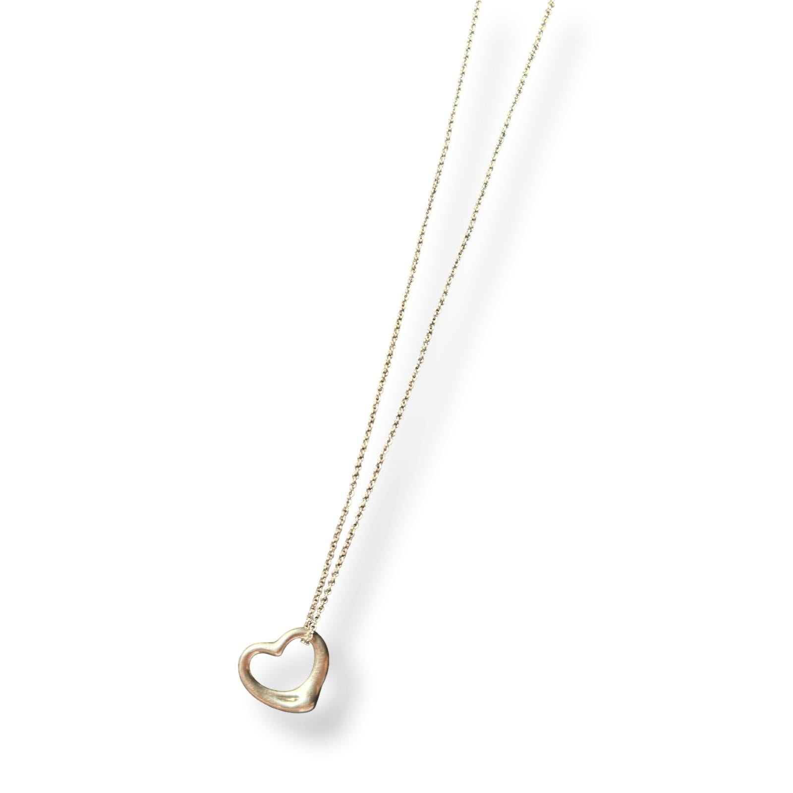 *Preloved* Tiffany & Co. Open Heart Pendant Necklace