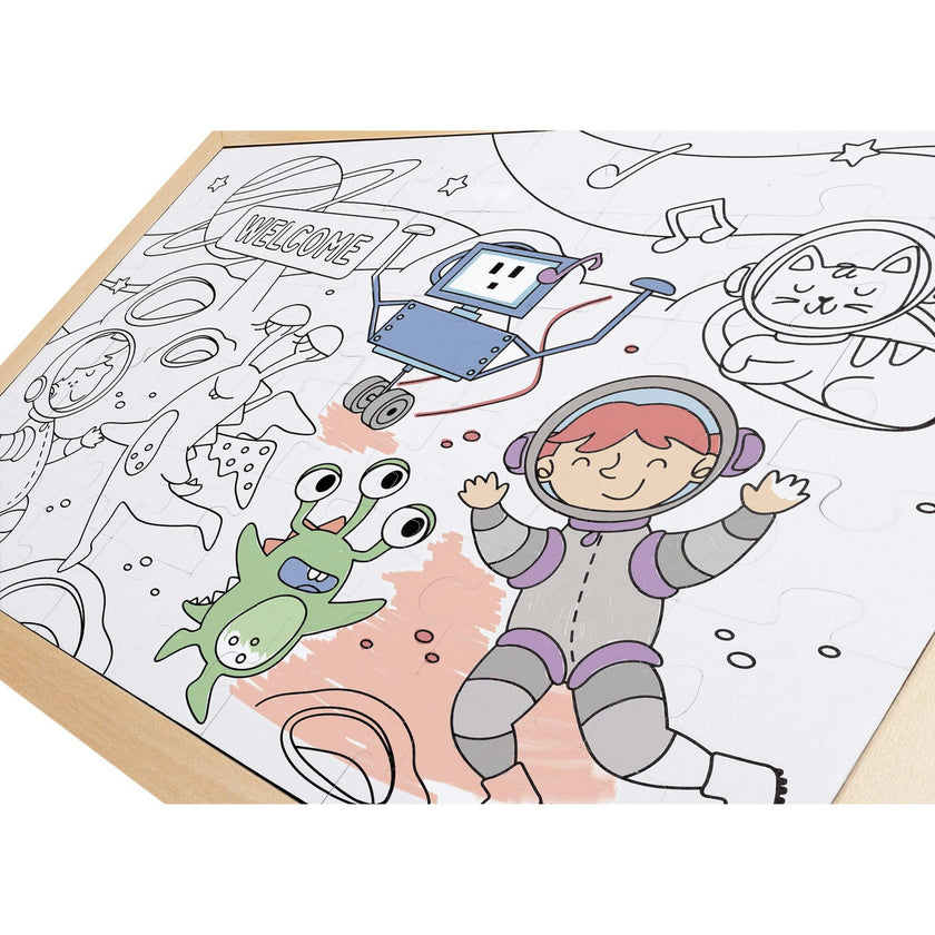 Hape: Space Friends Puzzle - 48pc