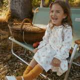 Organic Smocked Button Dress