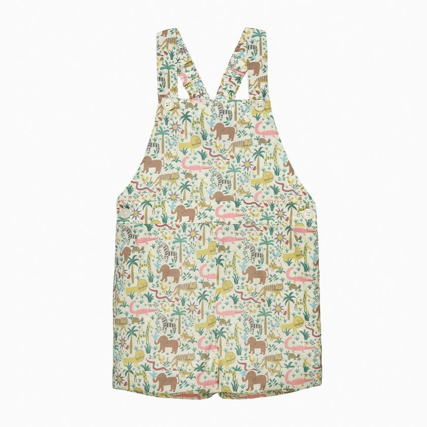 Baby Atticus Bib Shorts in Jungle