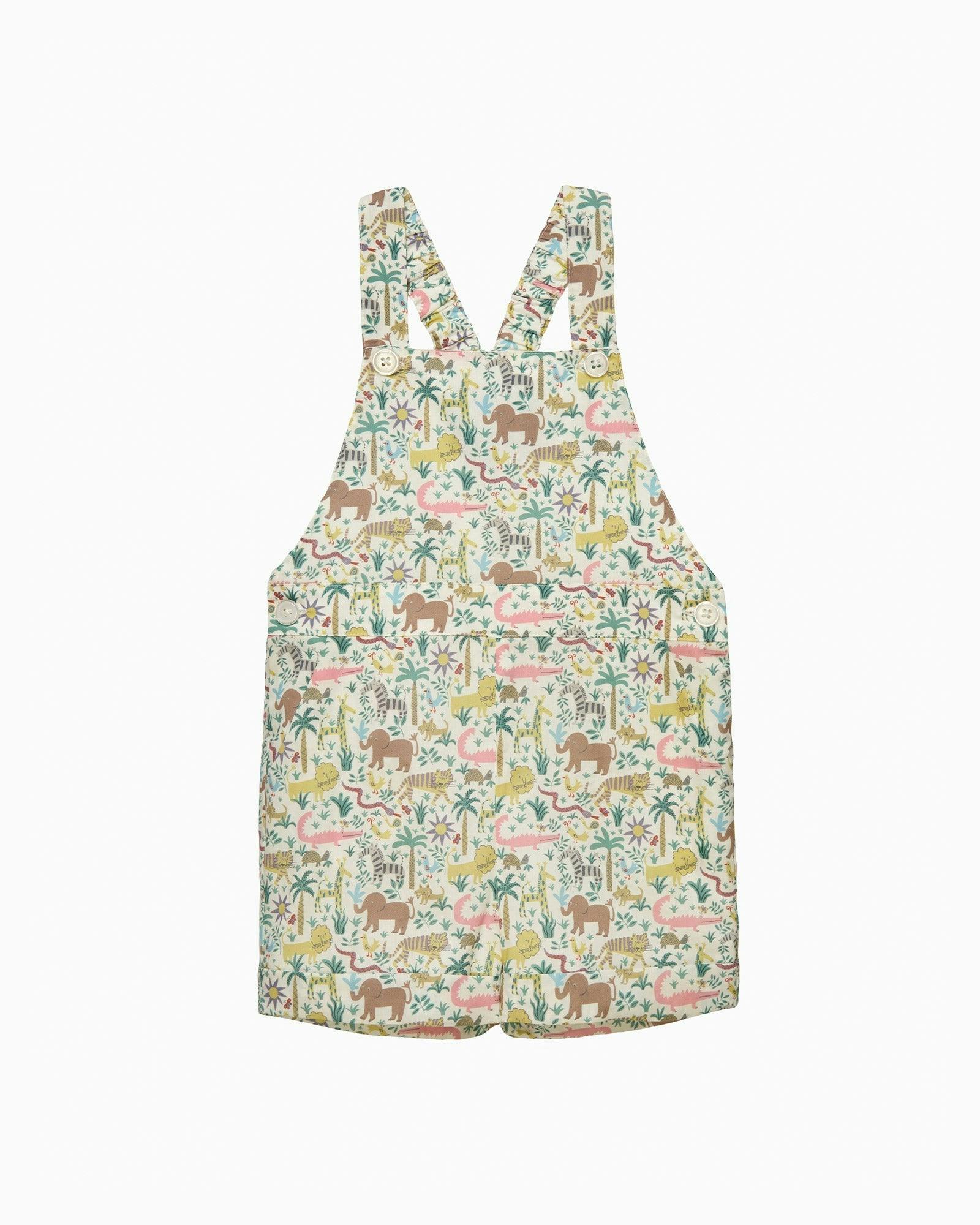 Baby Atticus Bib Shorts in Jungle