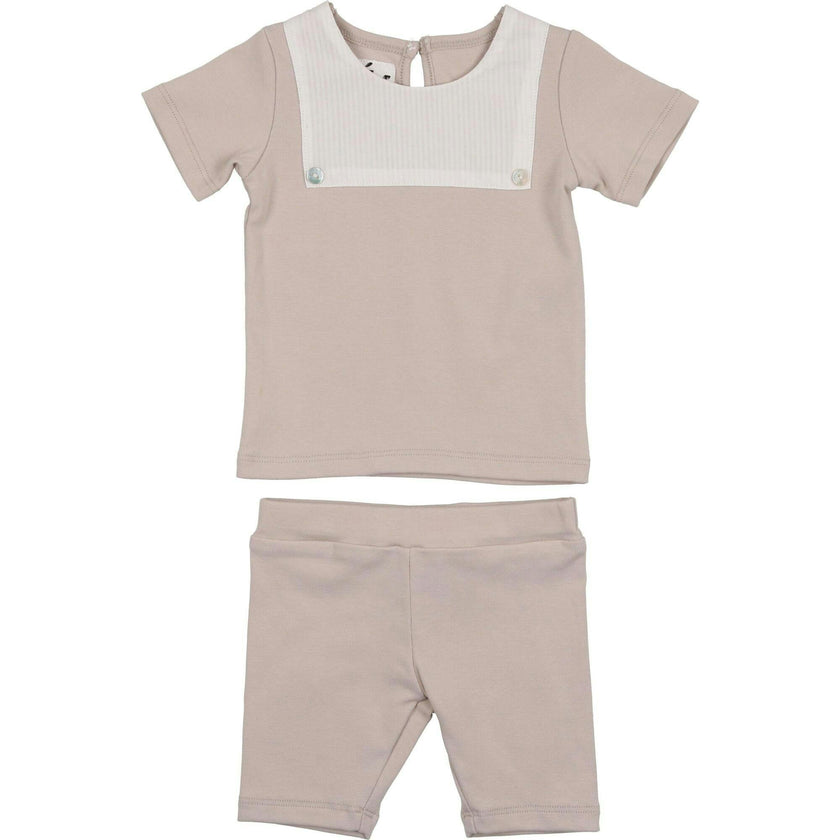 Poplin Bib Top & Short Set