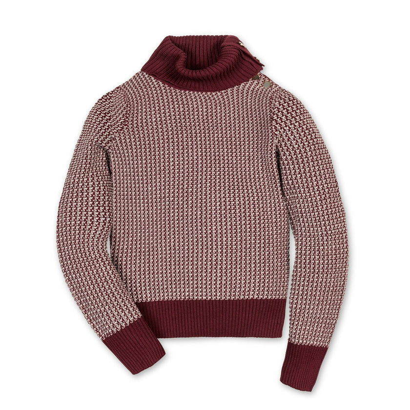 Organic Tweed Turtleneck Sweater