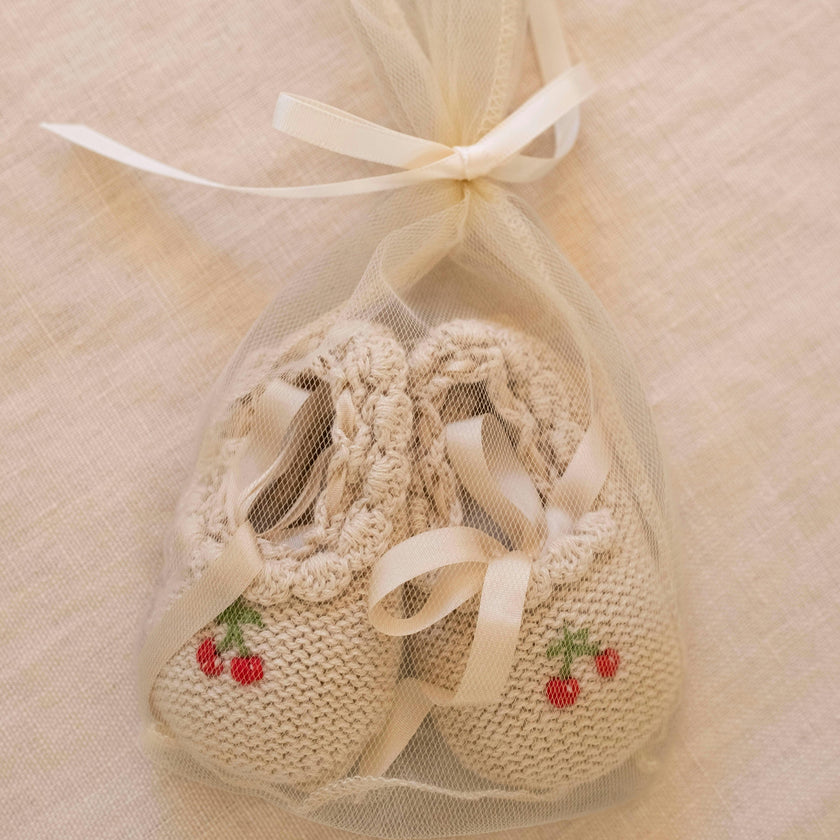 Cherry Ballerina Booties