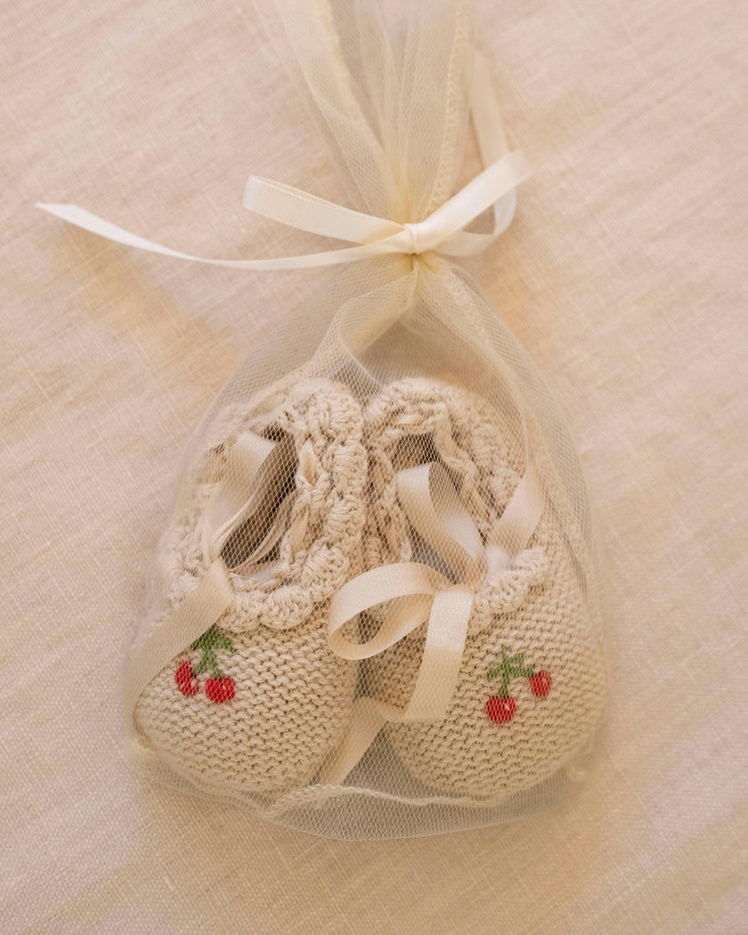 Cherry Ballerina Booties