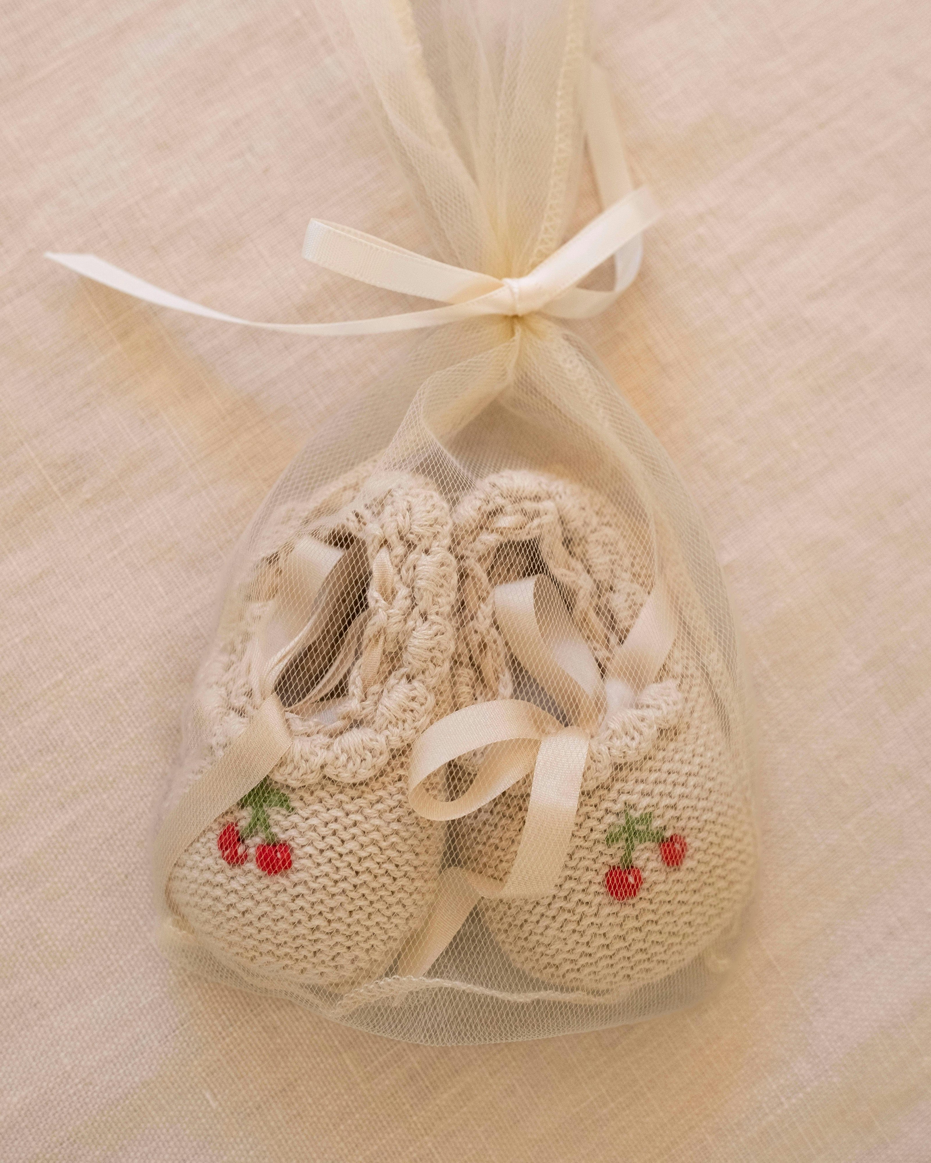 Cherry Ballerina Booties