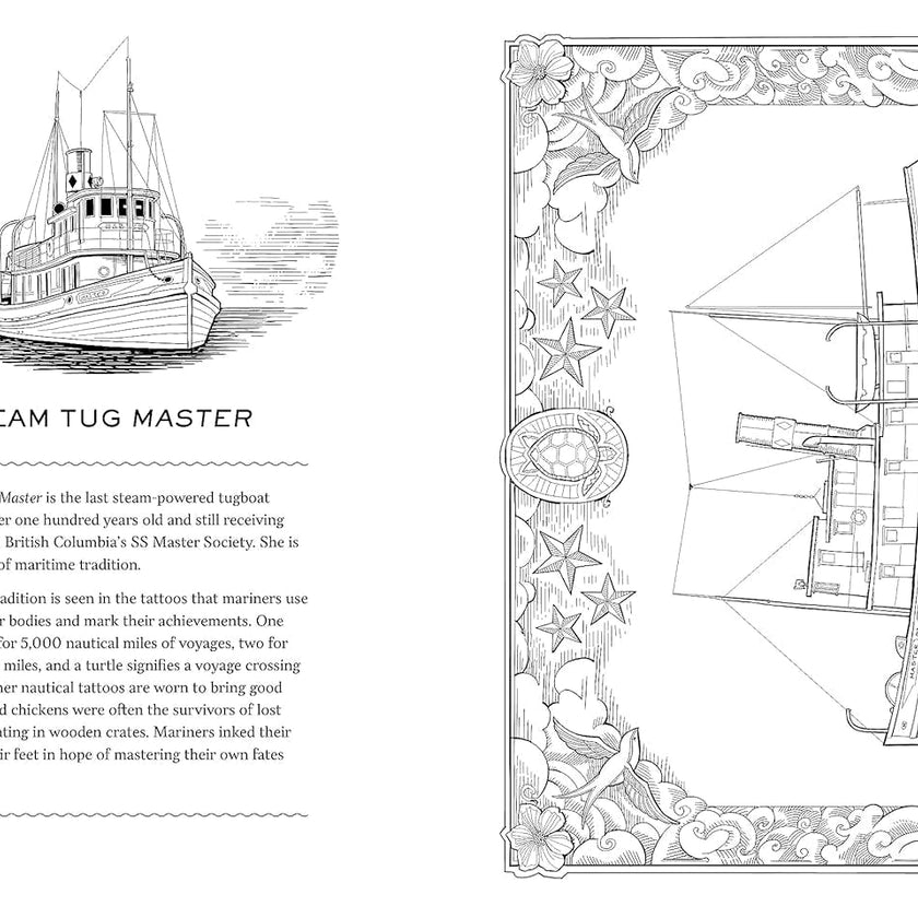 Working Boats Coloring Book