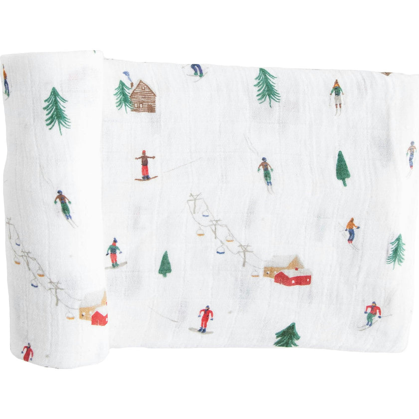 Cotton Muslin Swaddle Blanket 3 Pack - Dino Friends 2