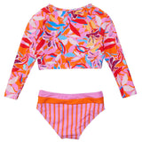 UPF50+ Sustainable Crop Long Sleeve Rashguard Set