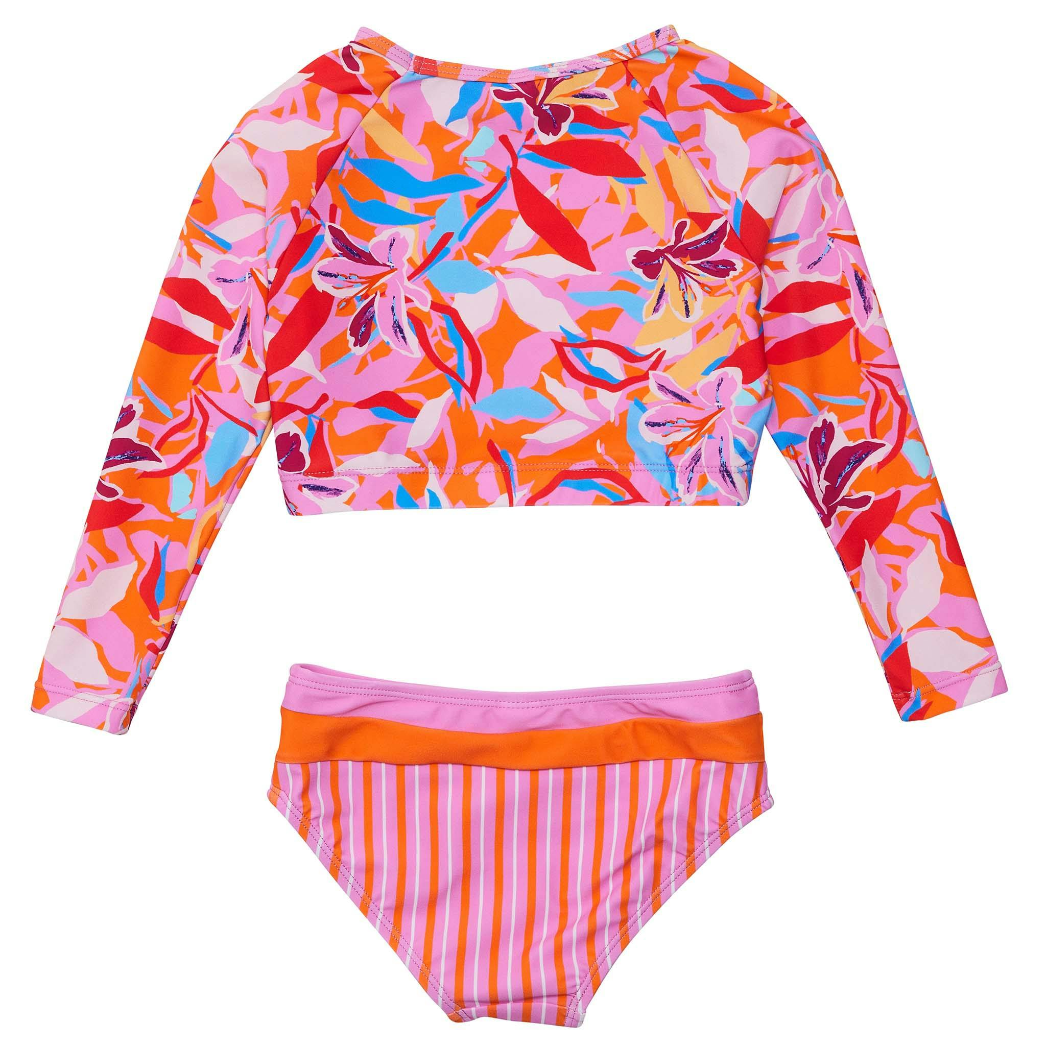 UPF50+ Sustainable Crop Long Sleeve Rashguard Set