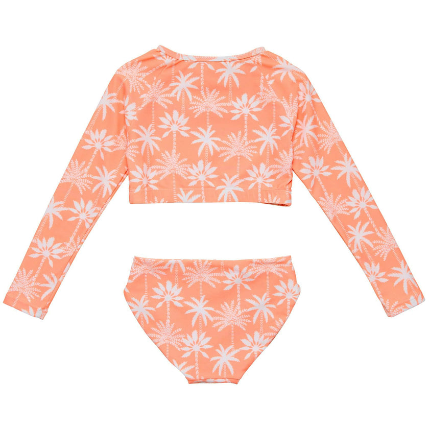 Cali Palms Recycled Crop LS Rash Set