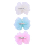 Tulle Flower Bow Hairclip Set