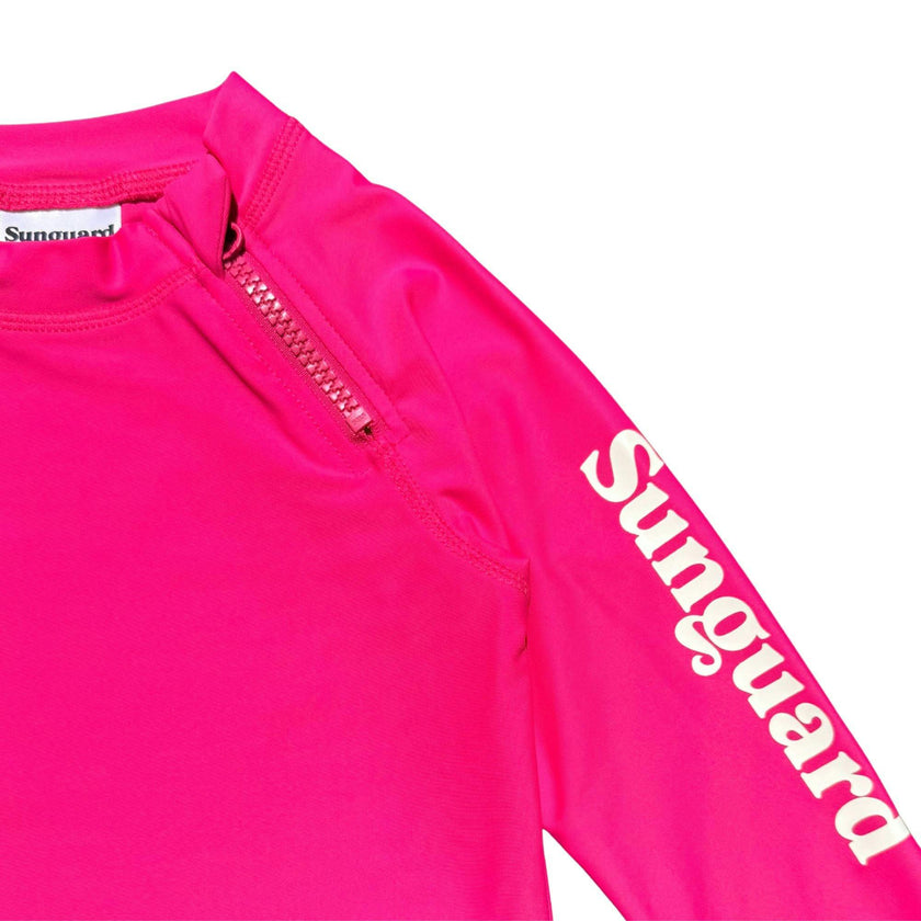 Kids Neon Long Sleeve UPF 50+ Rashguard Top