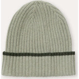 Merino Cashmere Ribbed Rolled-Up Beanie