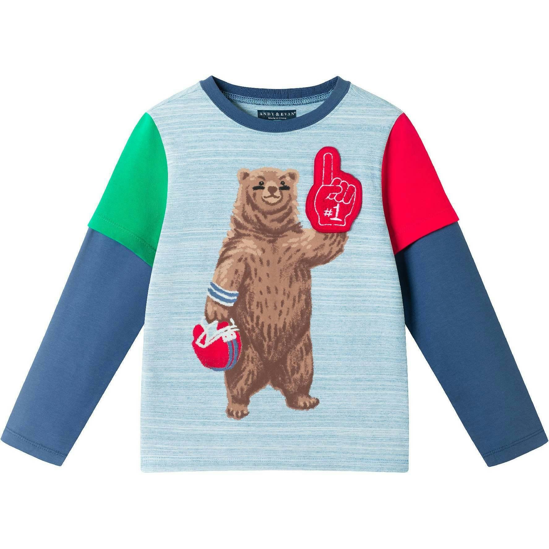 Kids Color Blocked Graphic Tee