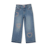 Blue Studded Denim Pants