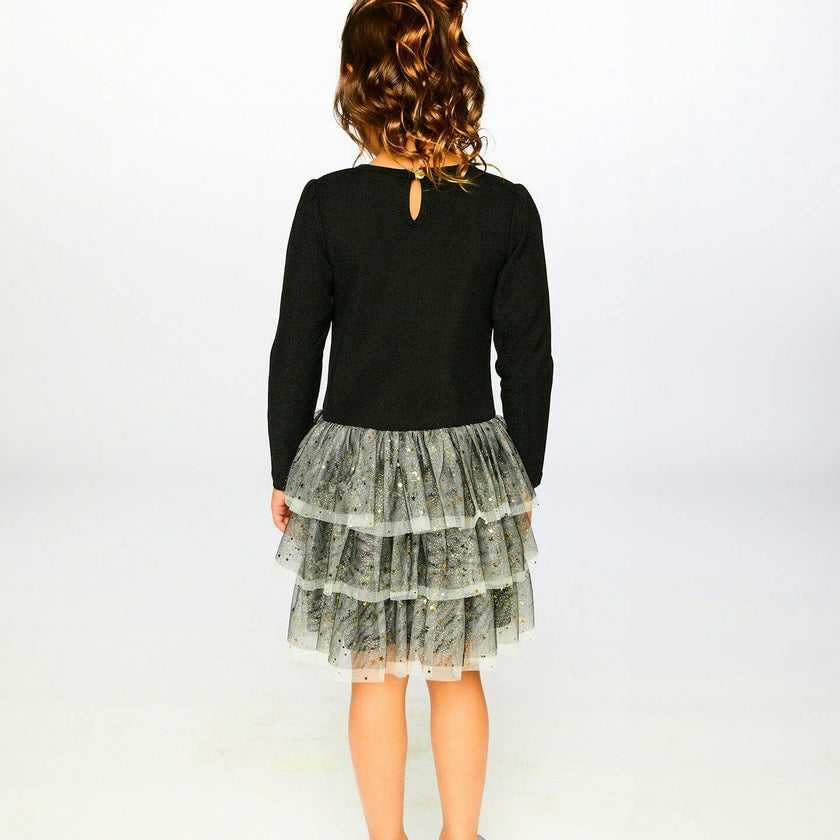 Glittering Mesh Skirt Party Dress