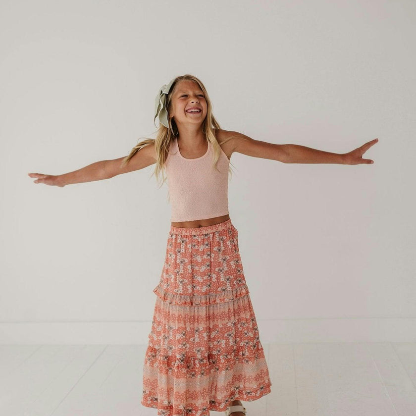 Tiered Maxi Skirt Ava Floral
