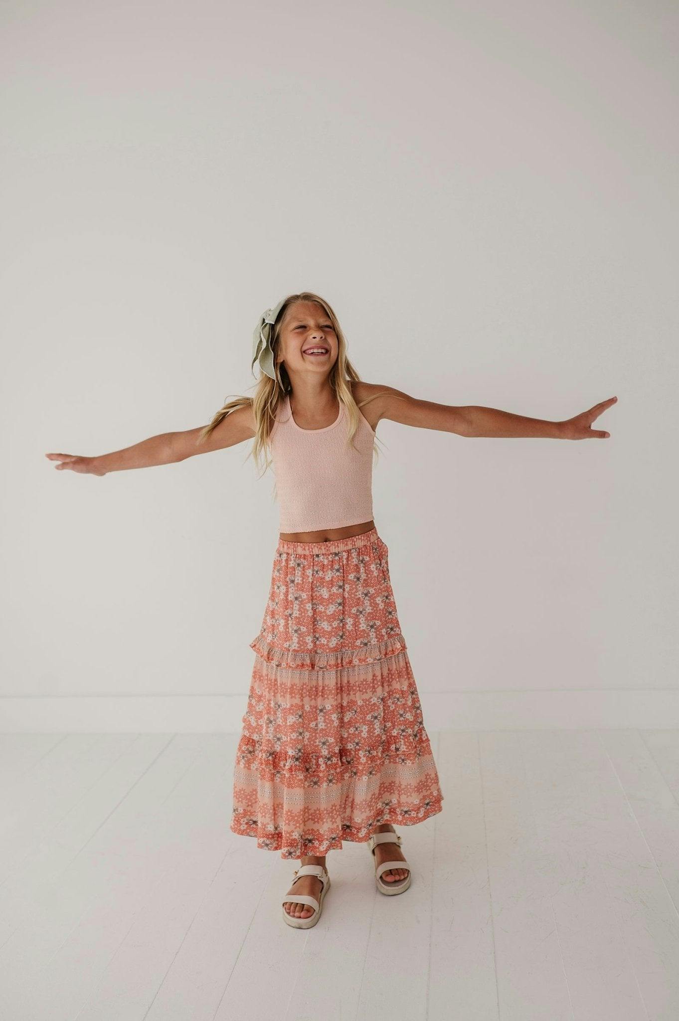 Tiered Maxi Skirt Ava Floral