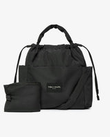 Luna Drawstring Changing Tote Black