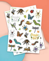 Buggin' Out Tats - 48 foil temporary tattoos