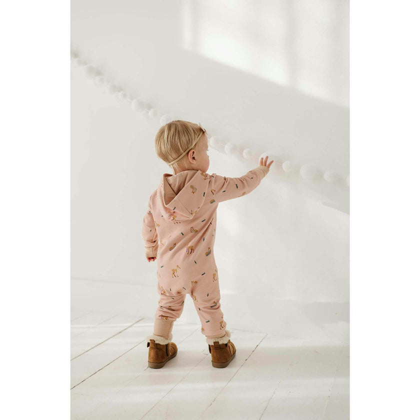 Baby Girl Terry Zip Romper