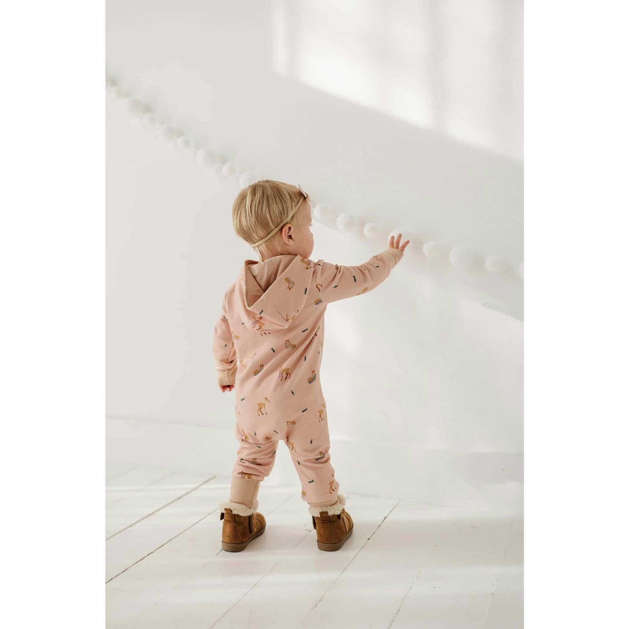 Baby Girl Terry Zip Romper