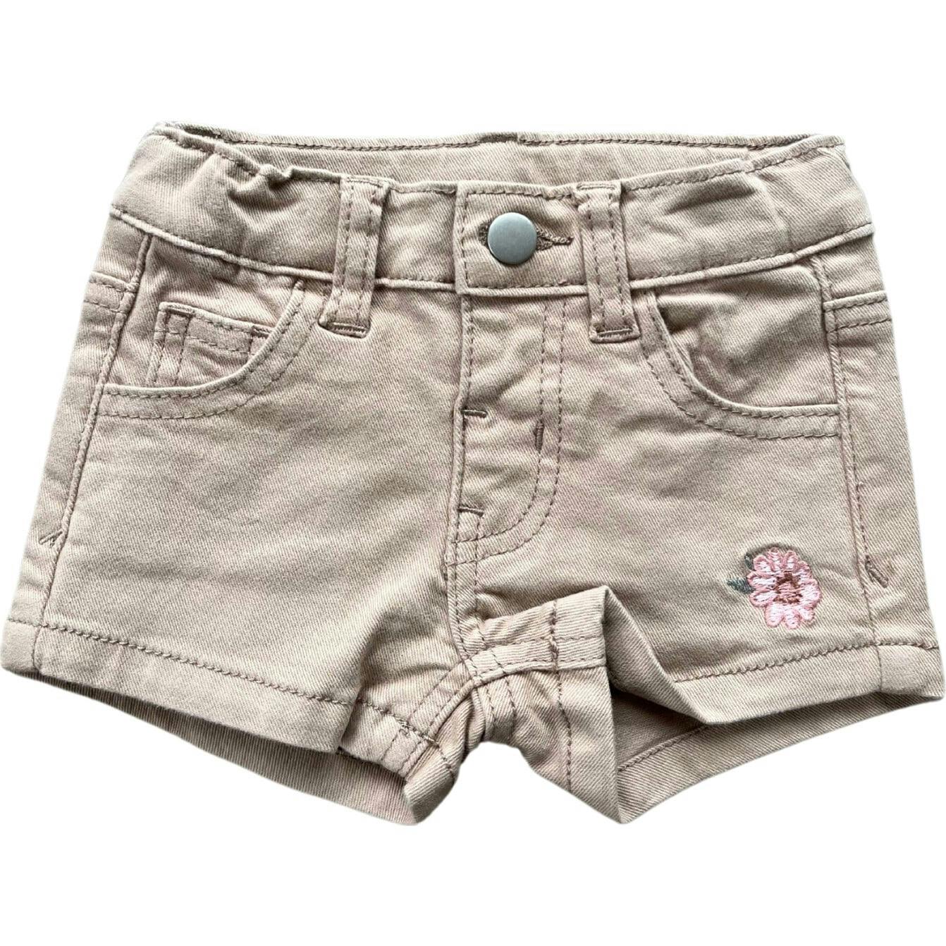 Girl's Twill Shorts Khaki