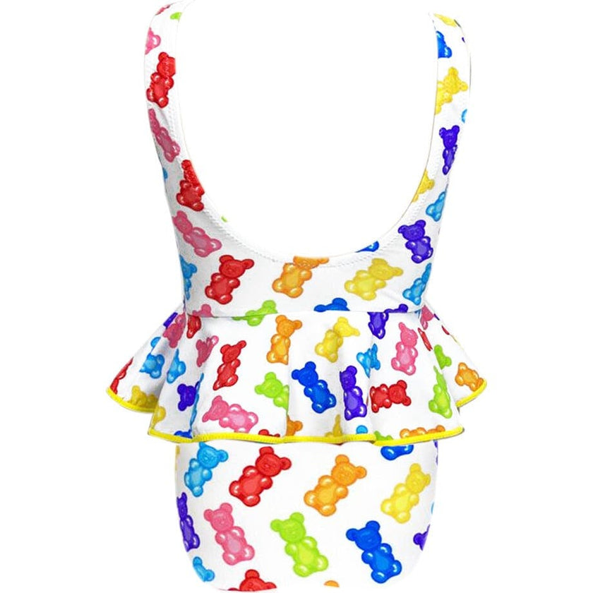 Asami Print Sleeveless Ruffle Waist One-Piece Swimsuit